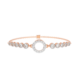 Rose Circle Station Bracelet