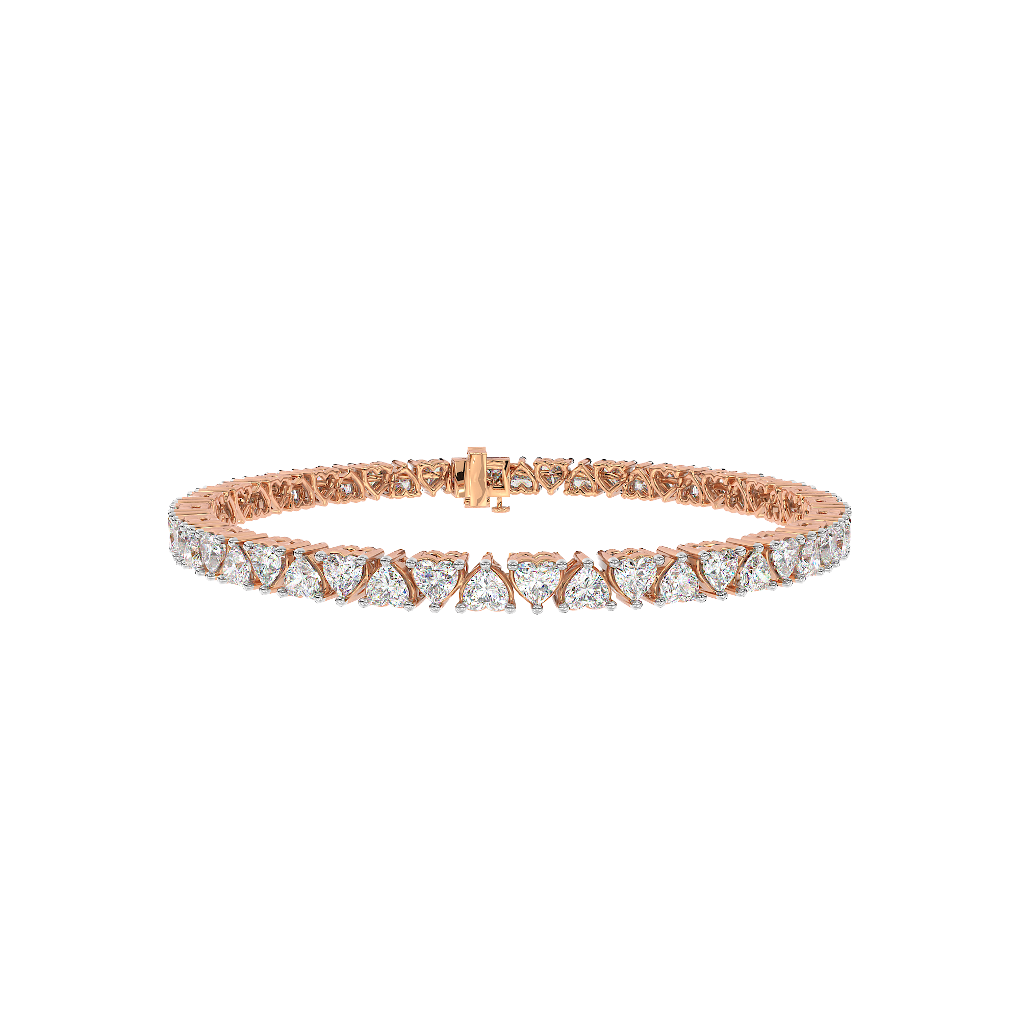 Heart Tennis Bracelet