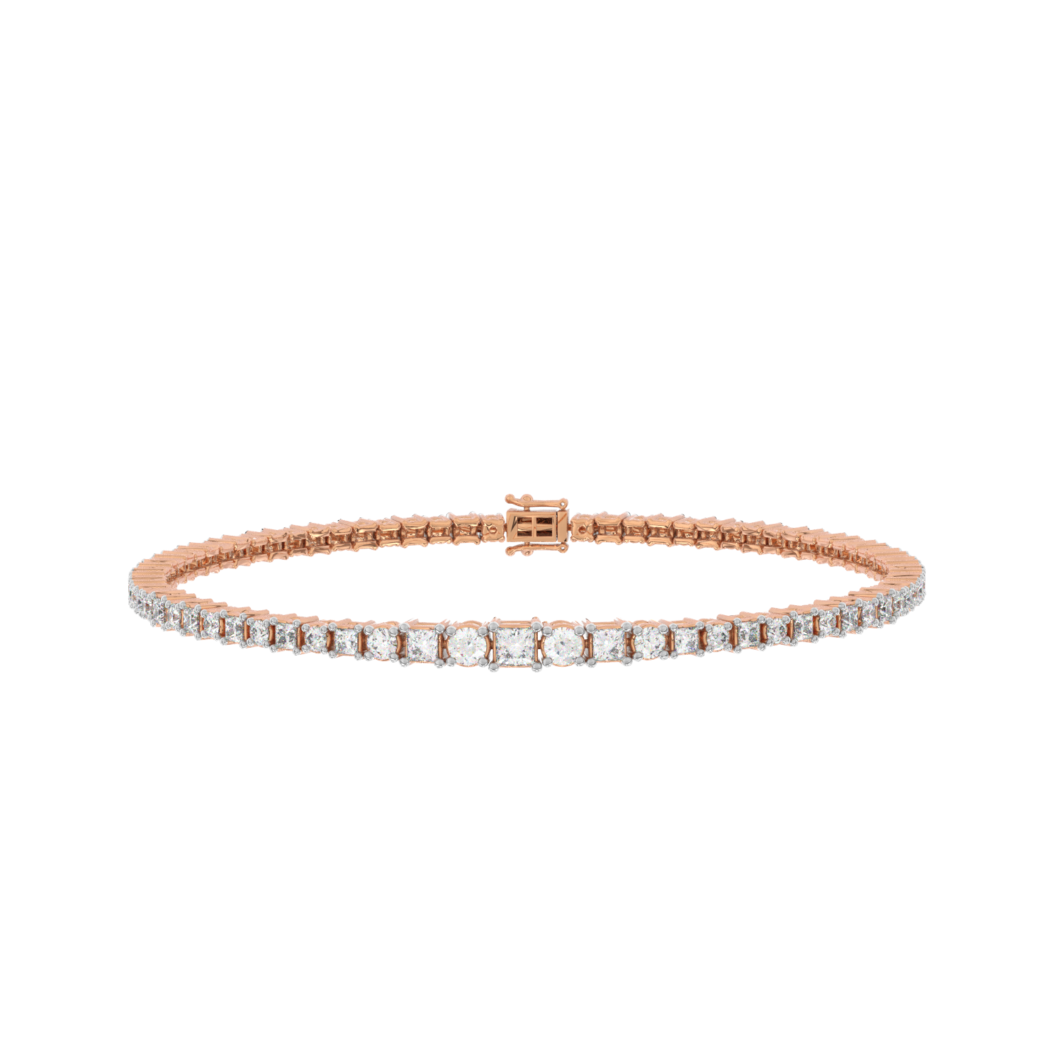 Princess Center Tennis Bracelet