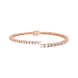 Round Baguette Split Tennis