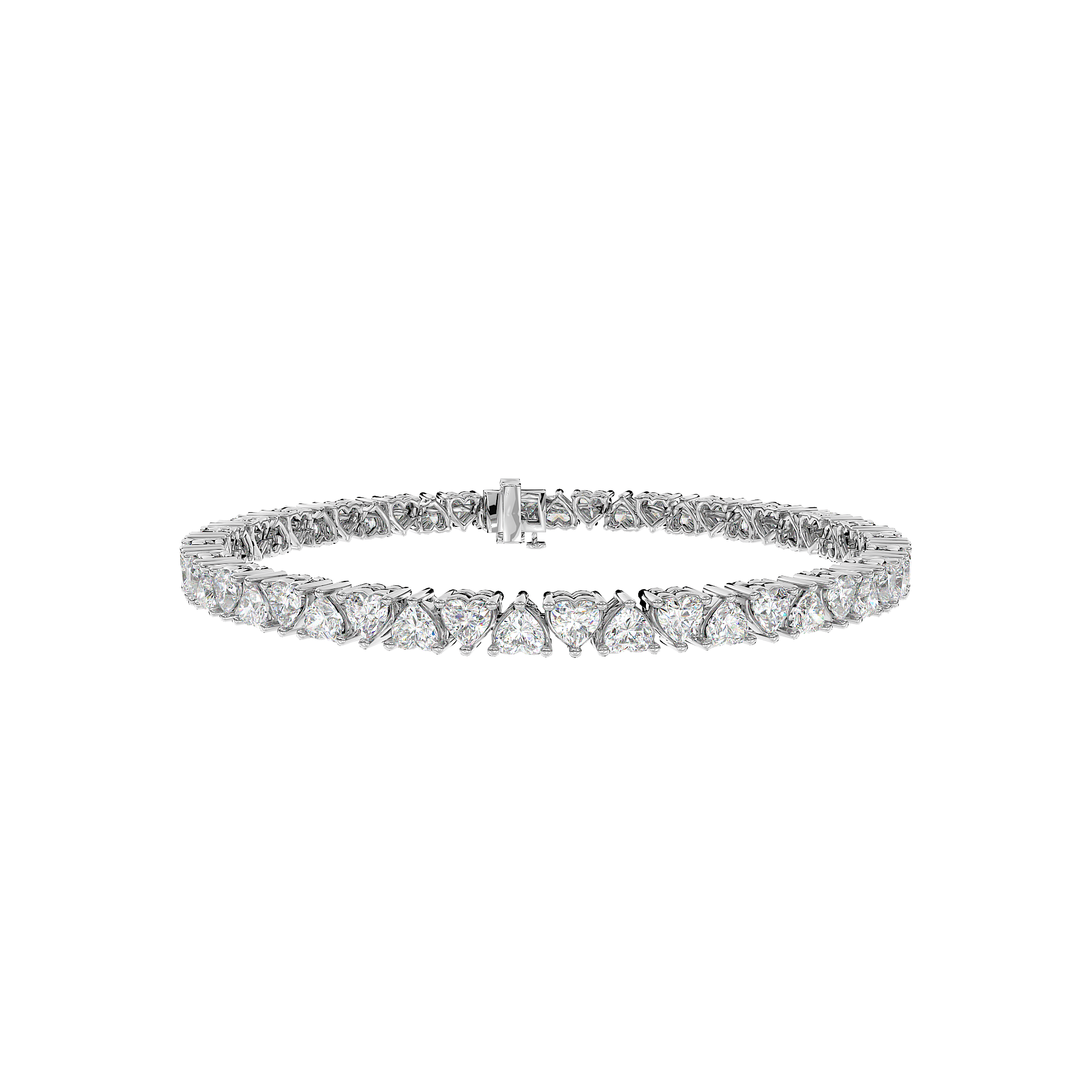 Heart Tennis Bracelet