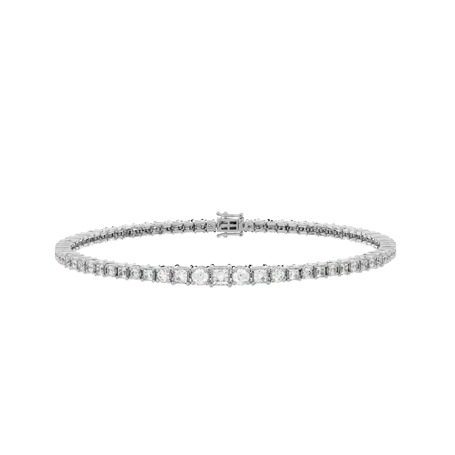Princess Center Tennis Bracelet