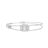 Emerald Halo Station Bracelet