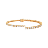 Round Baguette Split Tennis