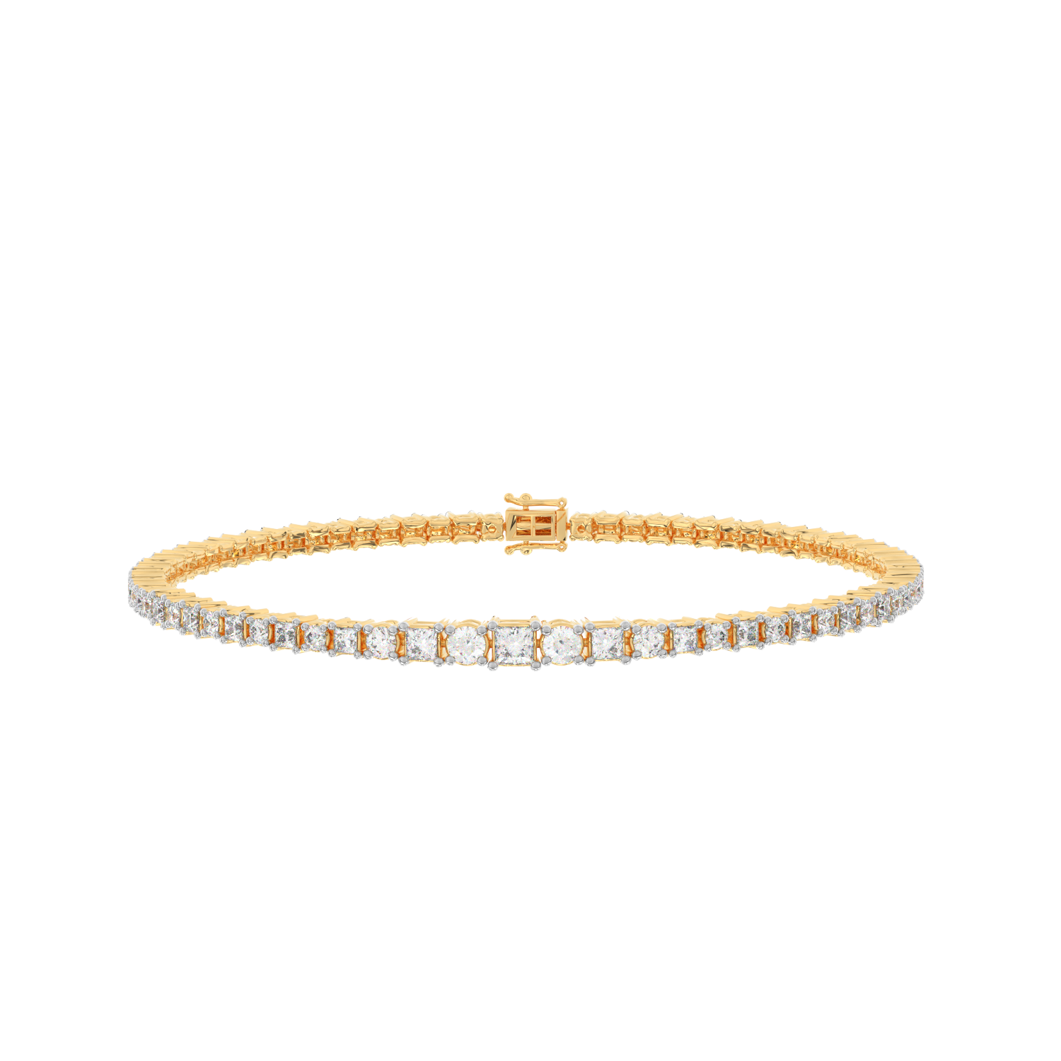 Princess Center Tennis Bracelet