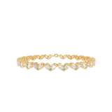 Pear Heart Tennis Bracelet