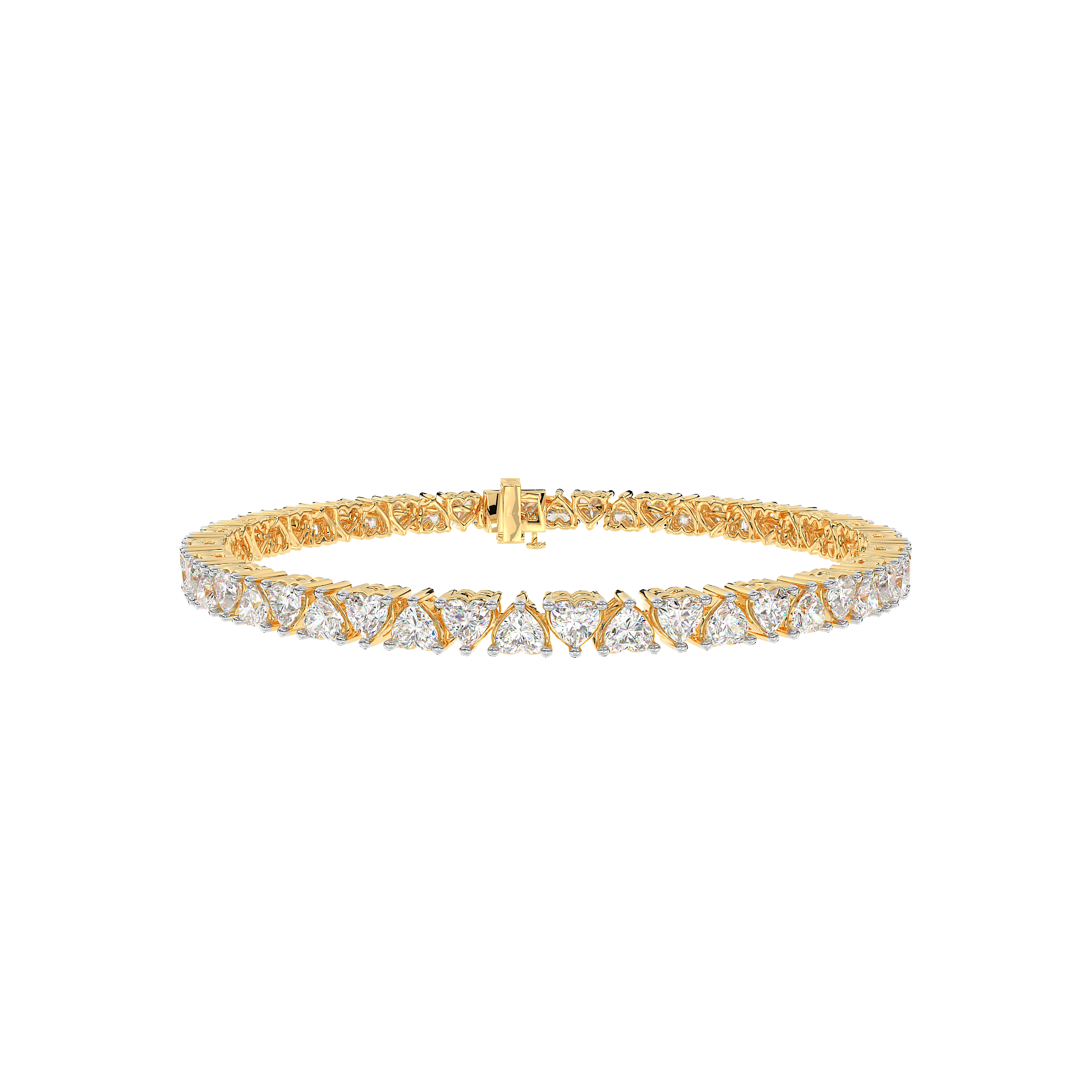 Heart Tennis Bracelet