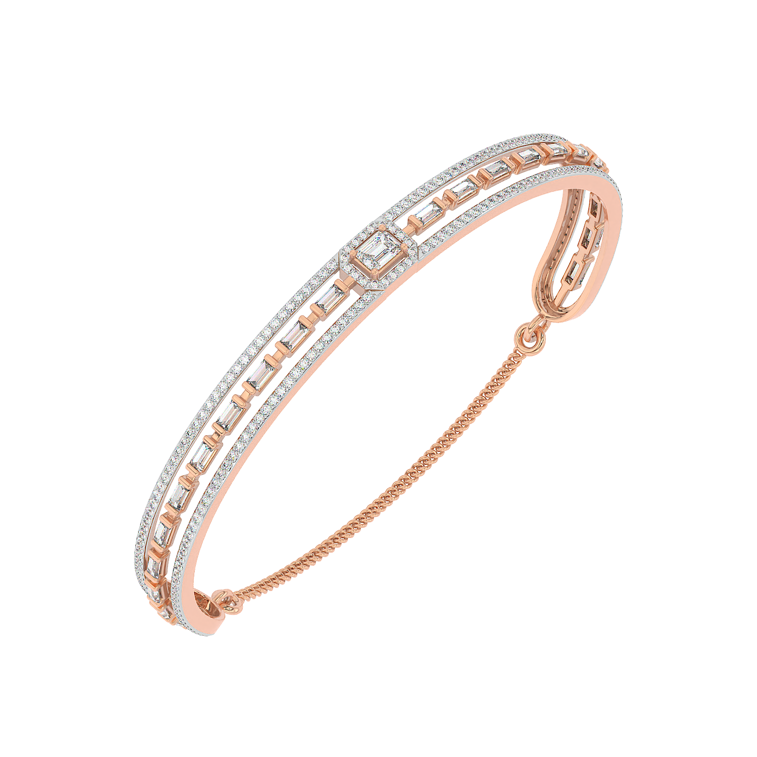 Emerald Art Deco Bangle