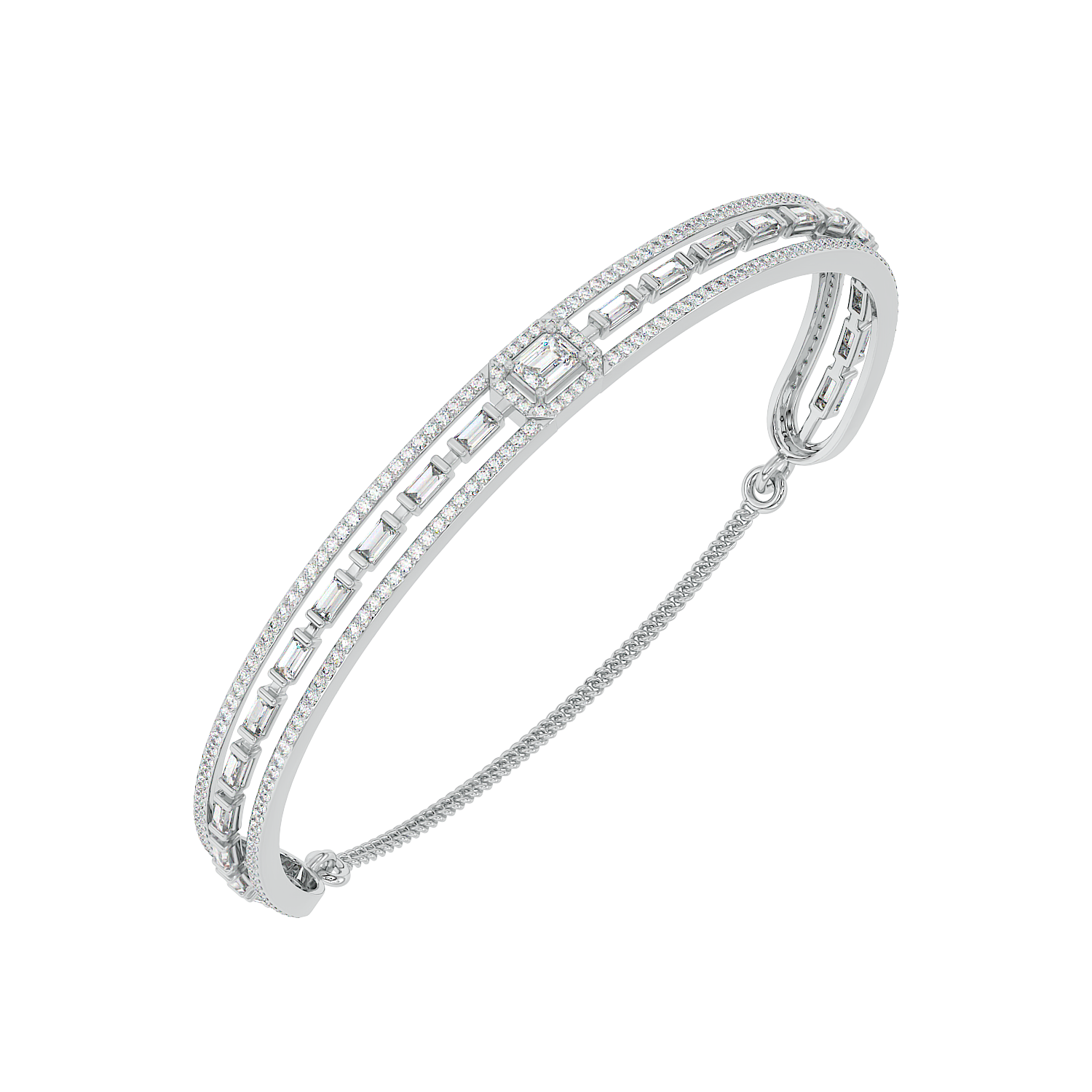 Emerald Art Deco Bangle