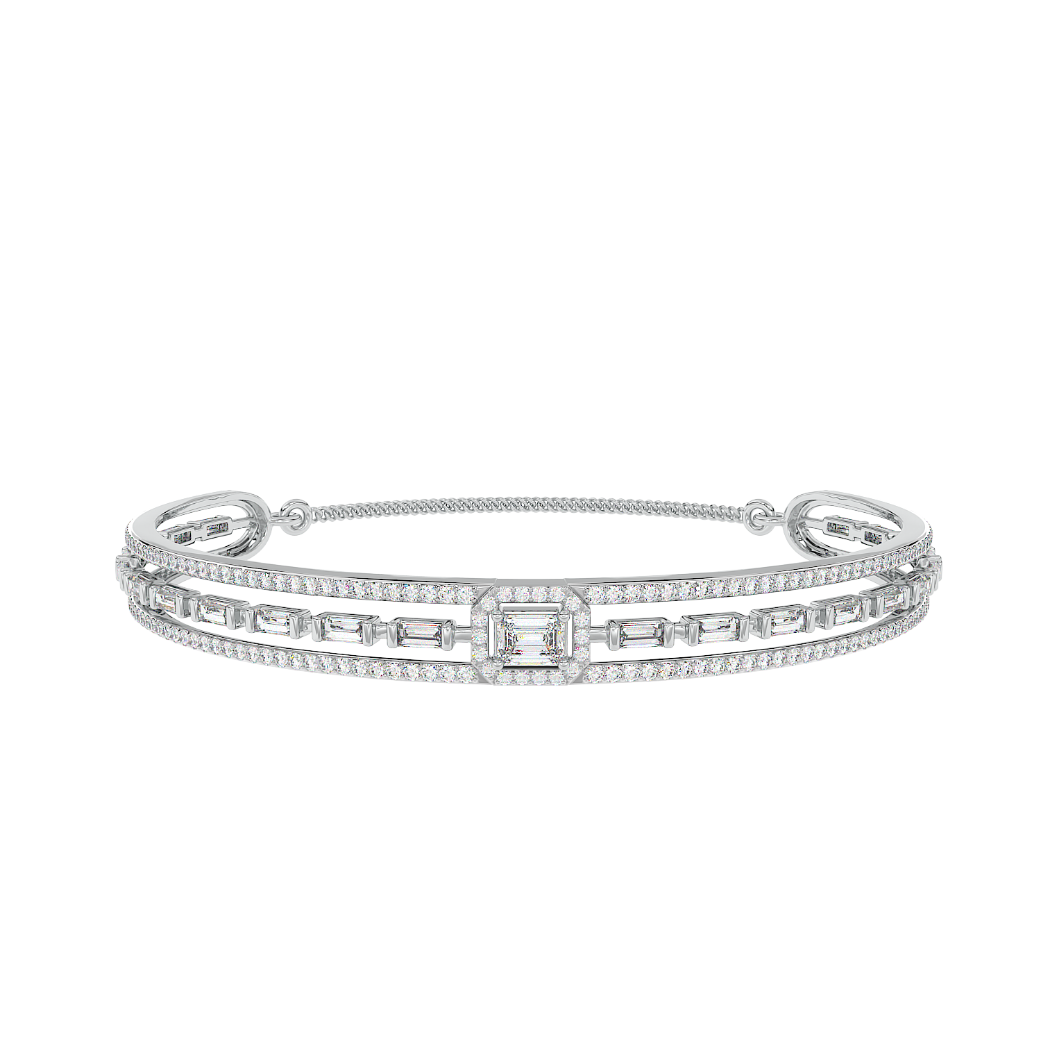 Emerald Art Deco Bangle