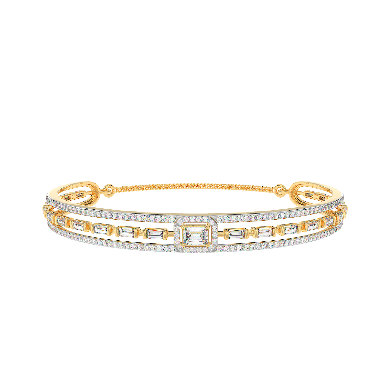 Emerald Art Deco Bangle