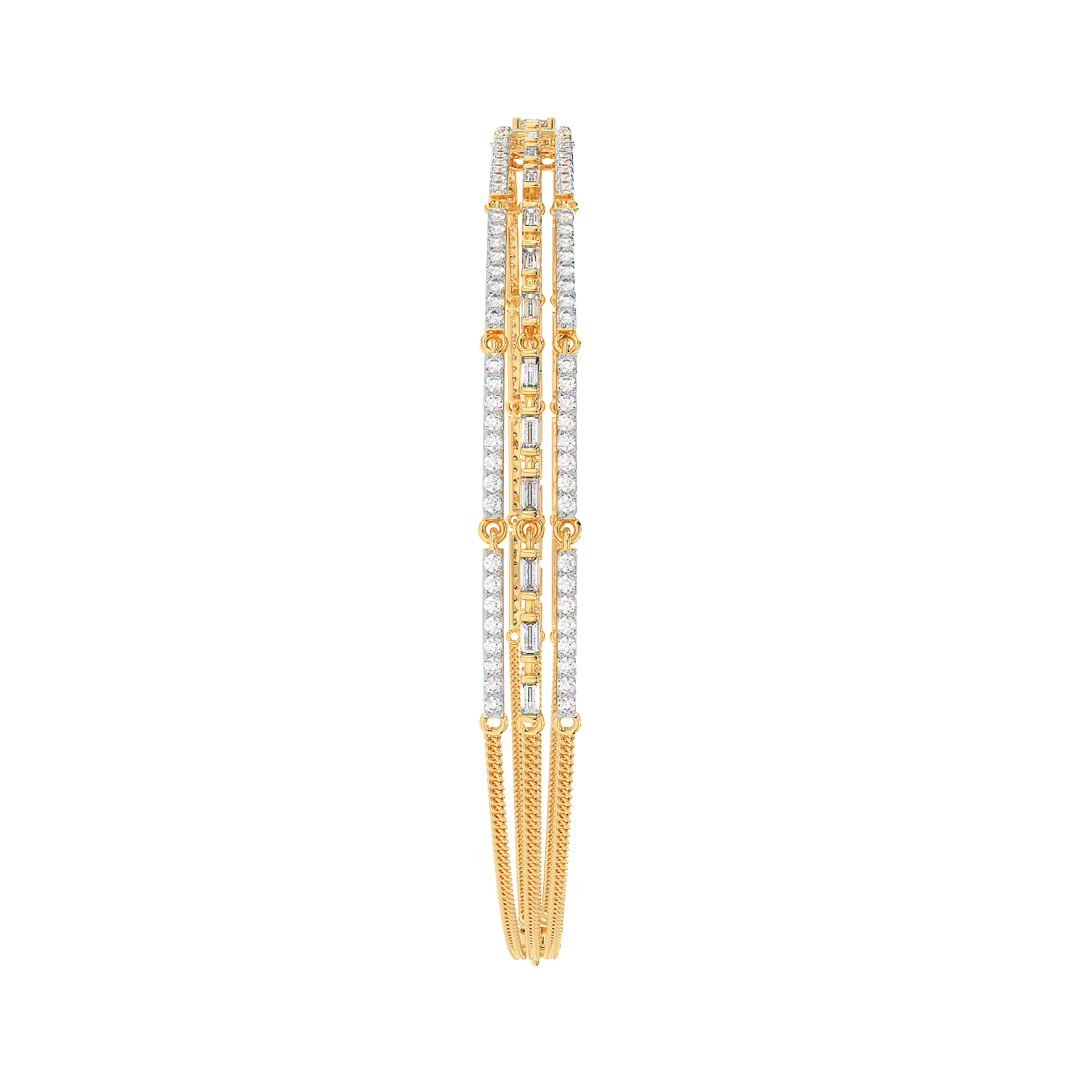 Three Row Emerald Tennis