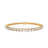 Round Emerald Tennis Bracelet
