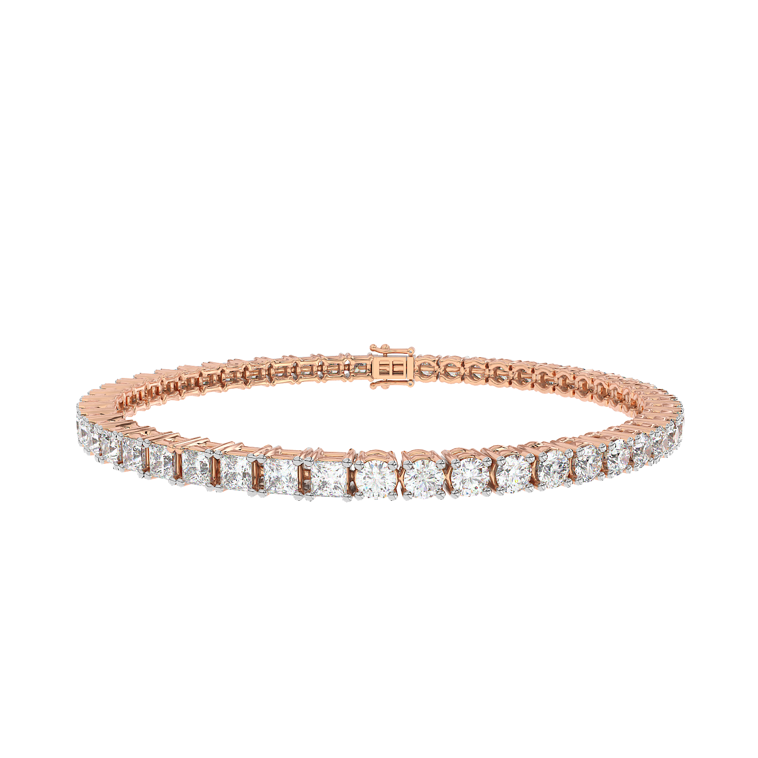 Round Emerald Tennis Bracelet