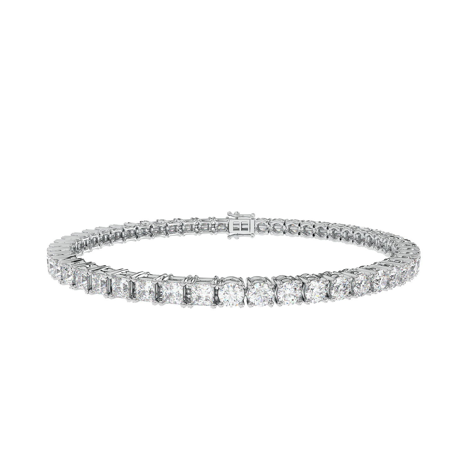 Round Emerald Tennis Bracelet