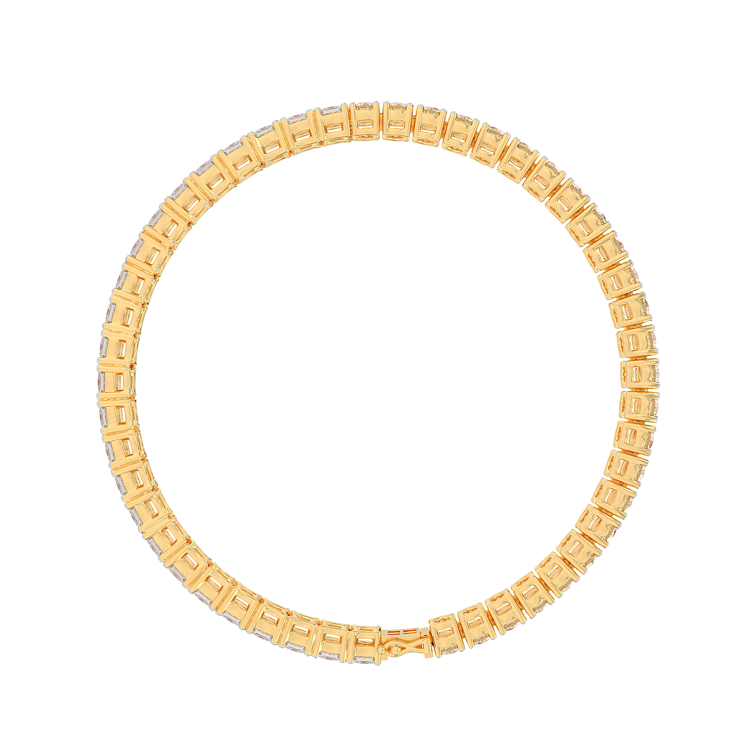 Round Emerald Tennis Bracelet