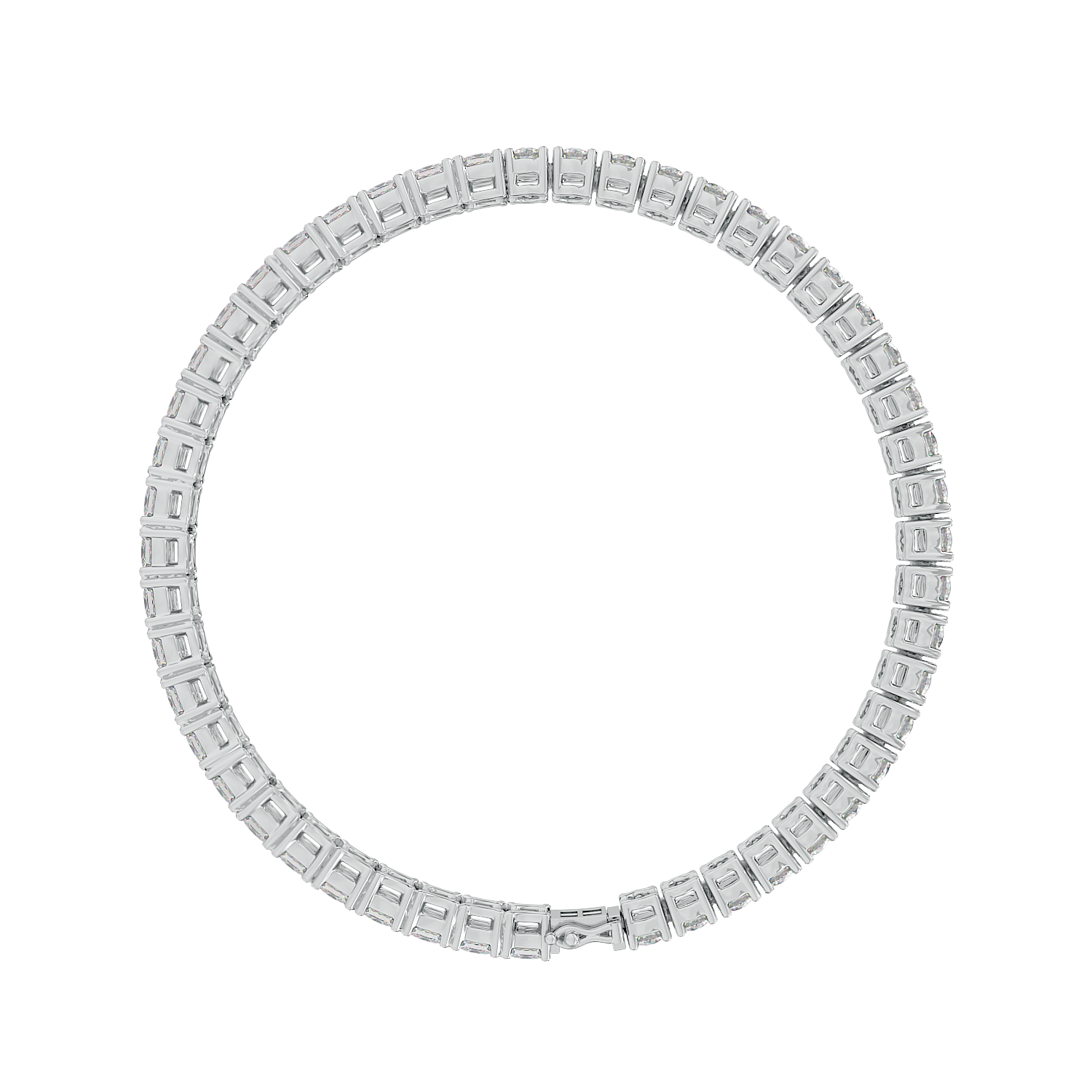 Round Emerald Tennis Bracelet