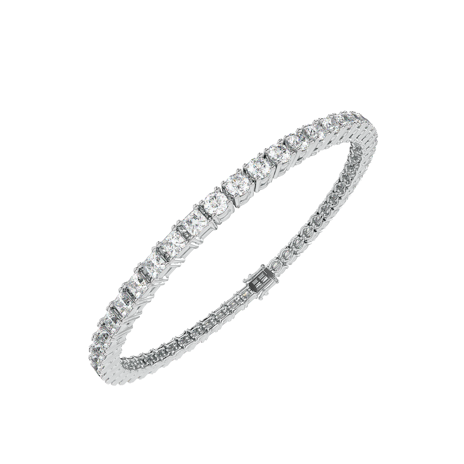 Round Emerald Tennis Bracelet