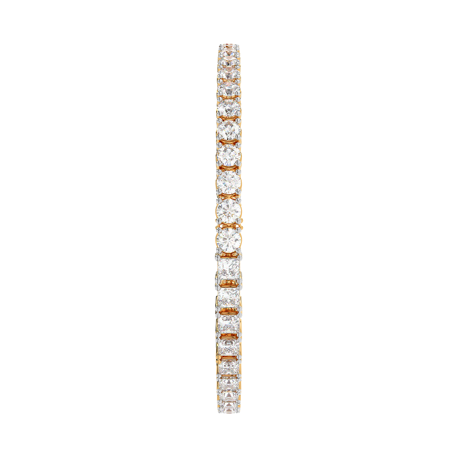 Round Emerald Tennis Bracelet