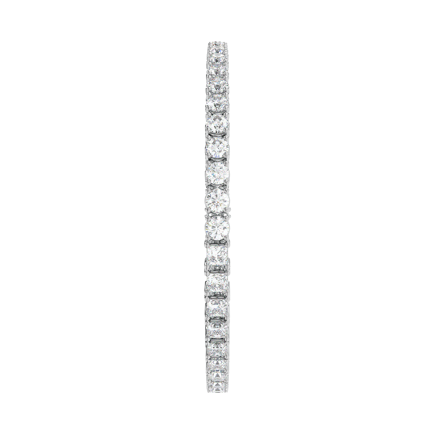 Round Emerald Tennis Bracelet