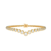 Graduated V Tennis Bracelet