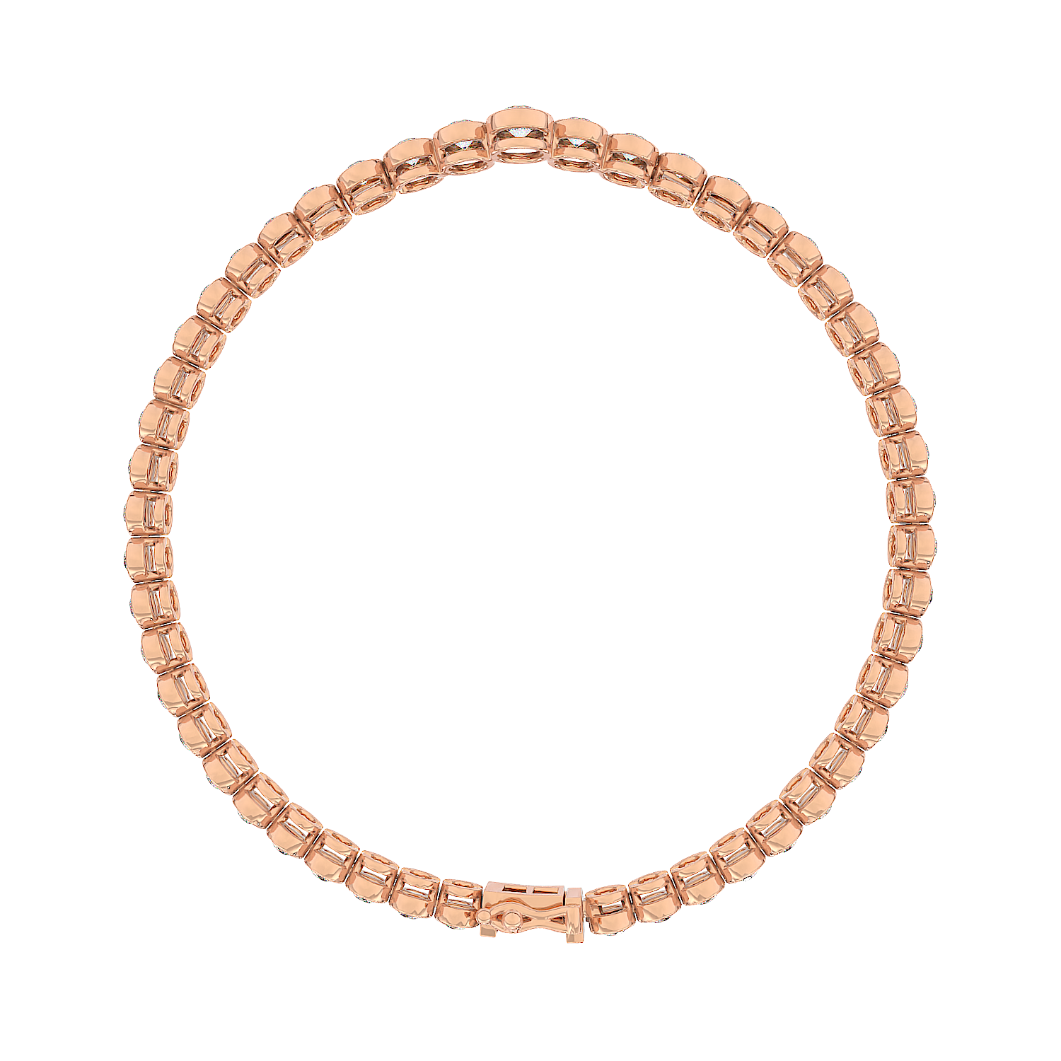 Graduated V Tennis Bracelet