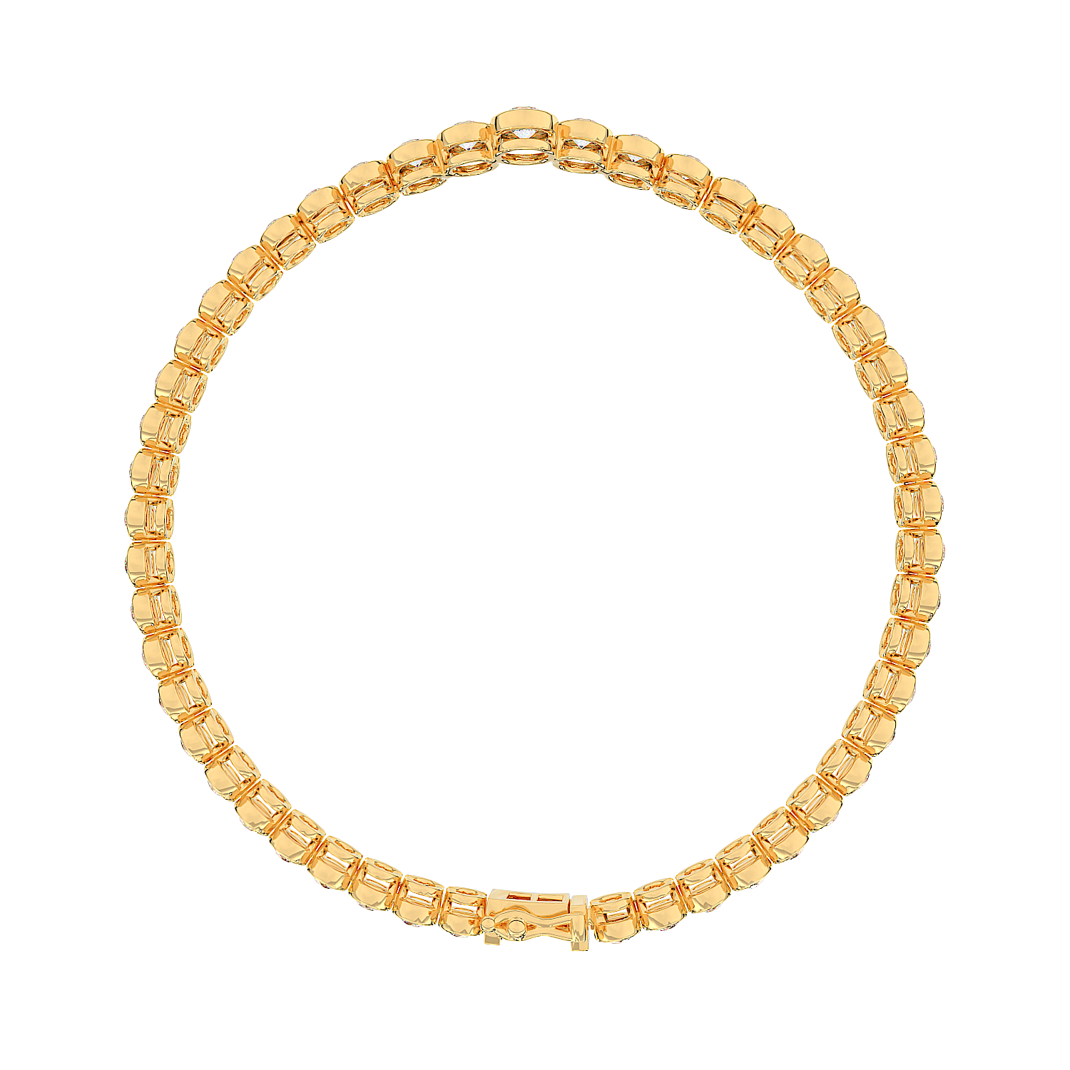 Graduated V Tennis Bracelet