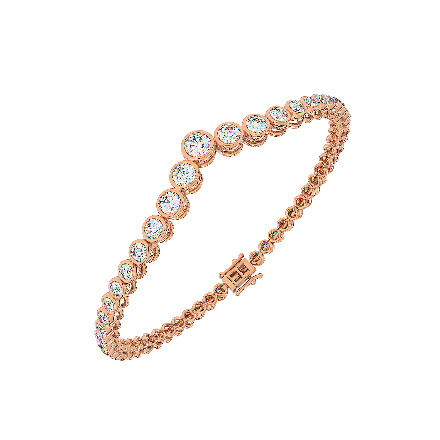 Graduated V Tennis Bracelet