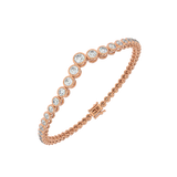 Graduated V Tennis Bracelet
