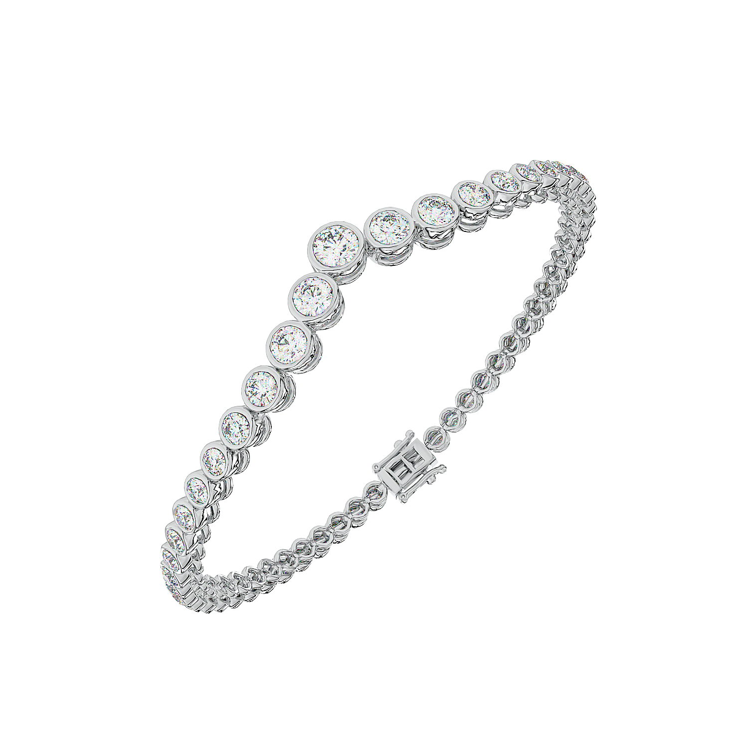 Graduated V Tennis Bracelet
