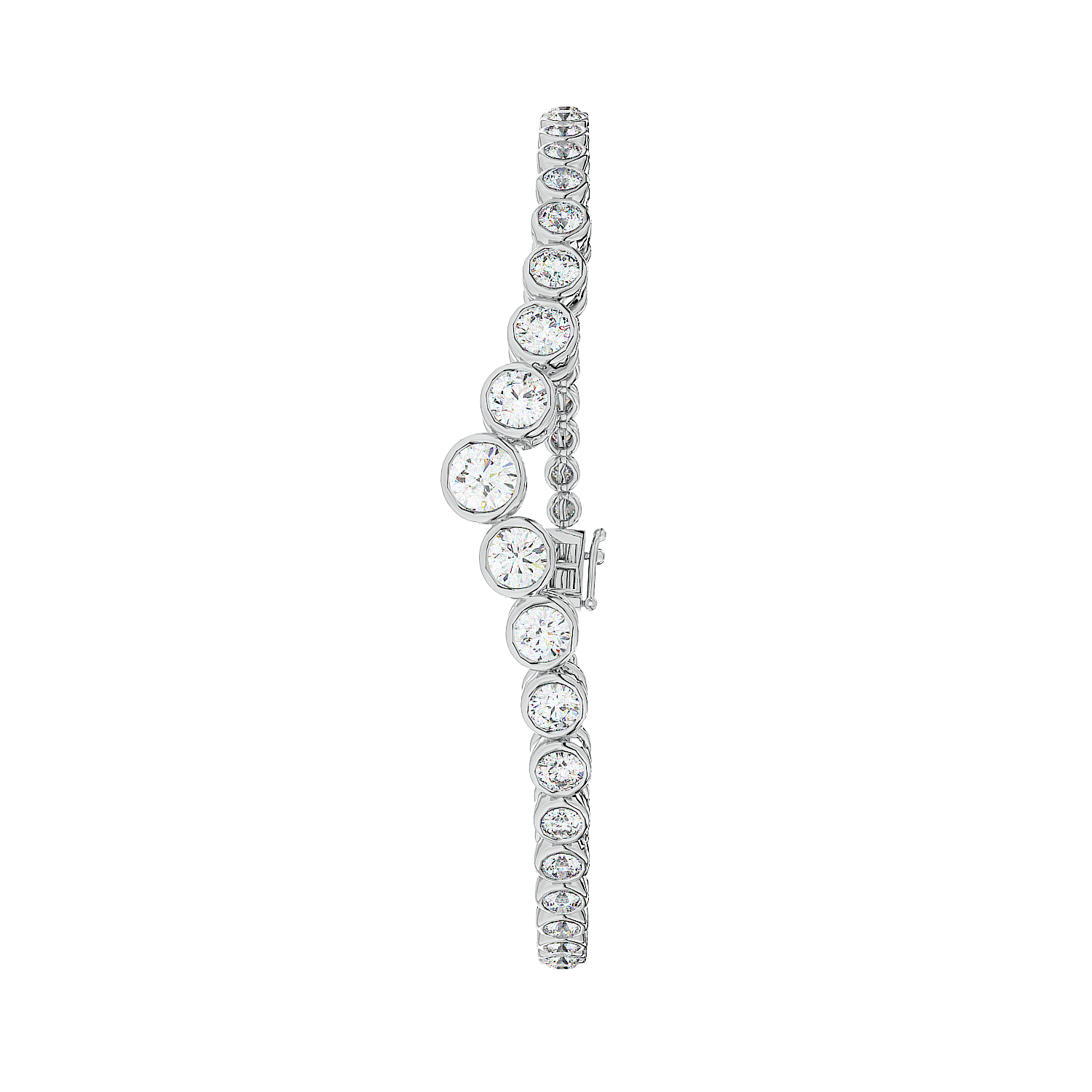 Graduated V Tennis Bracelet