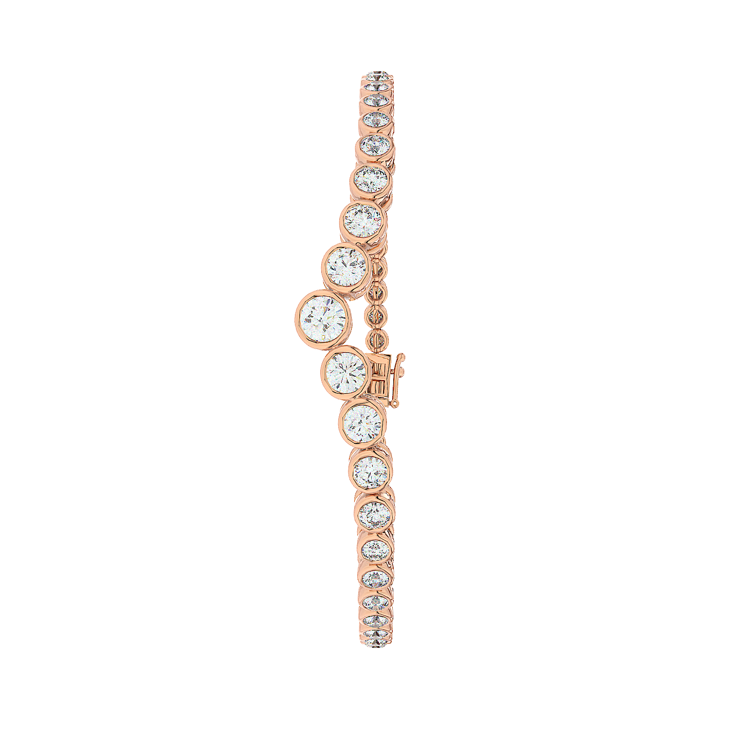 Graduated V Tennis Bracelet