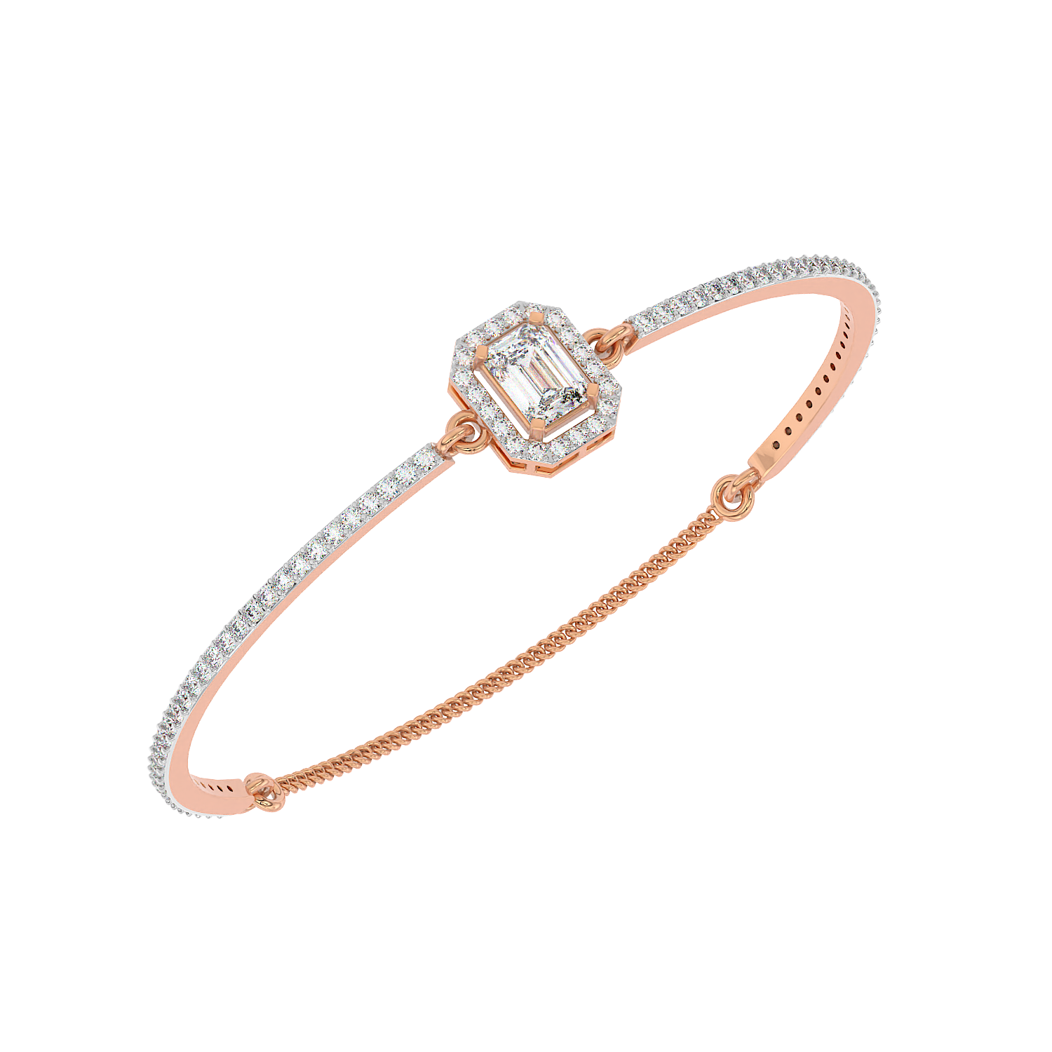 Emerald Halo Bangle