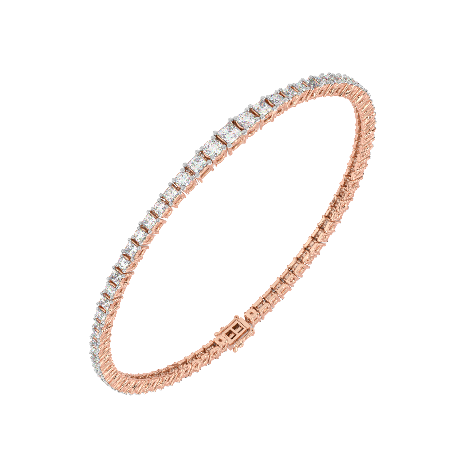 Princess Center Tennis Bracelet