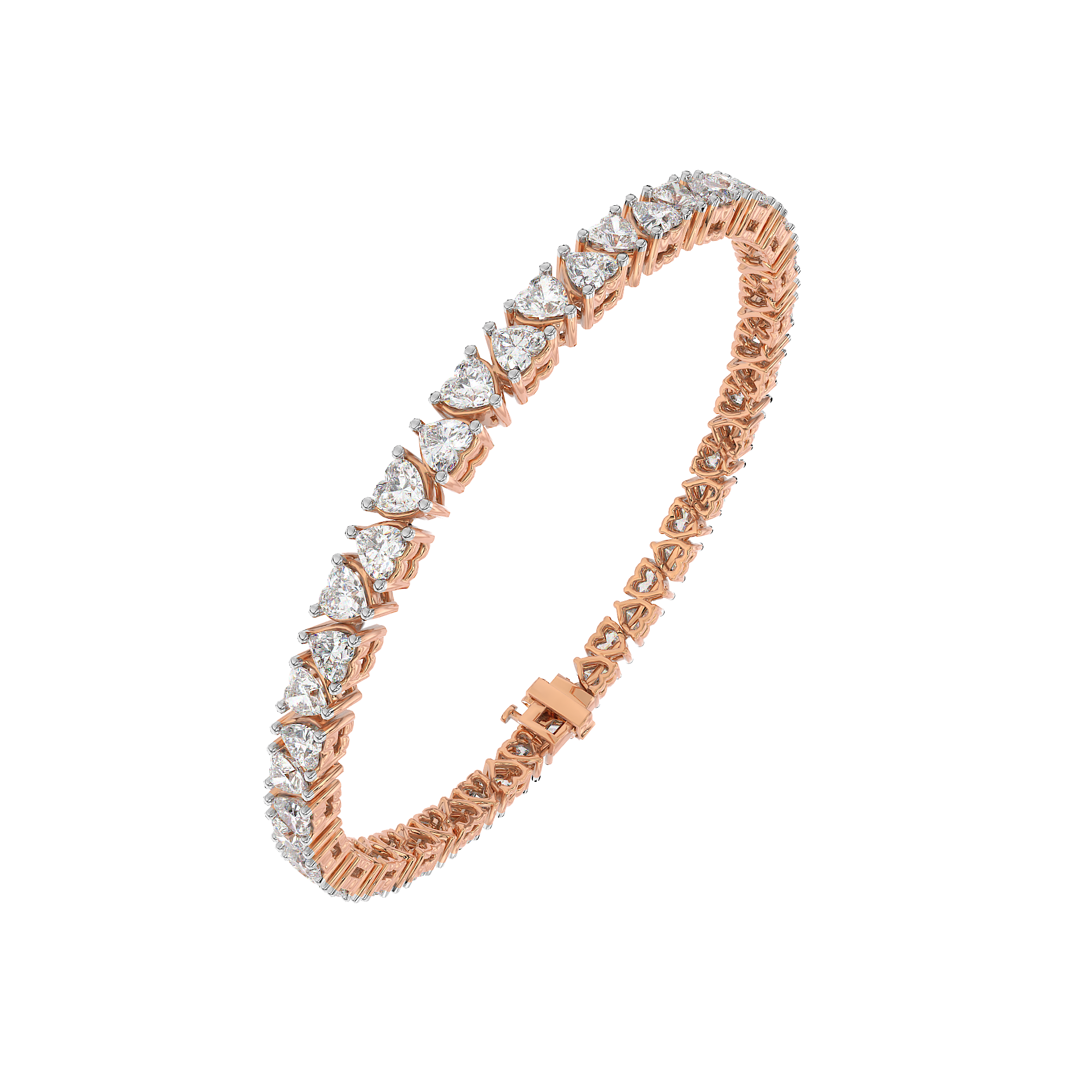 Heart Tennis Bracelet