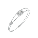 Emerald Halo Station Bracelet