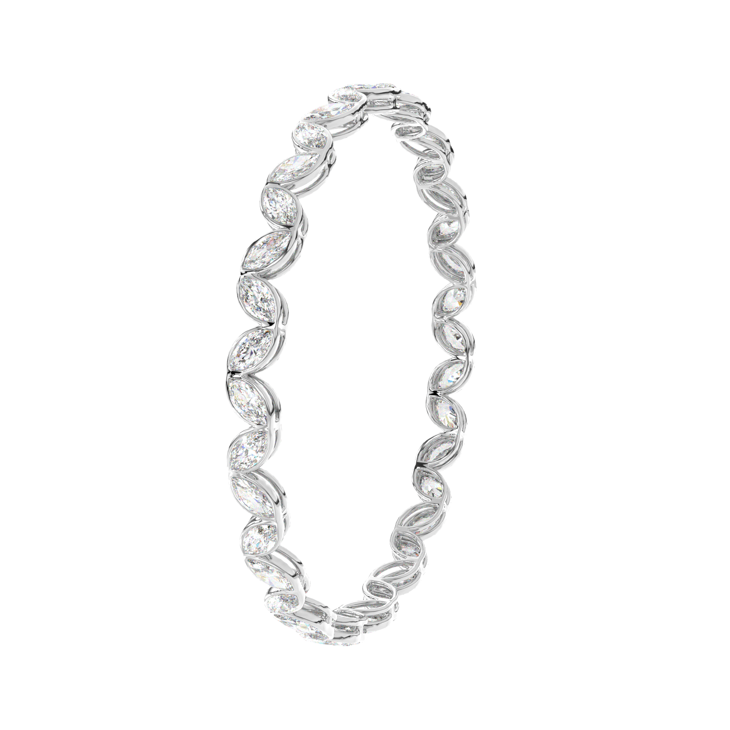 Marquise Leaf Tennis Bracelet