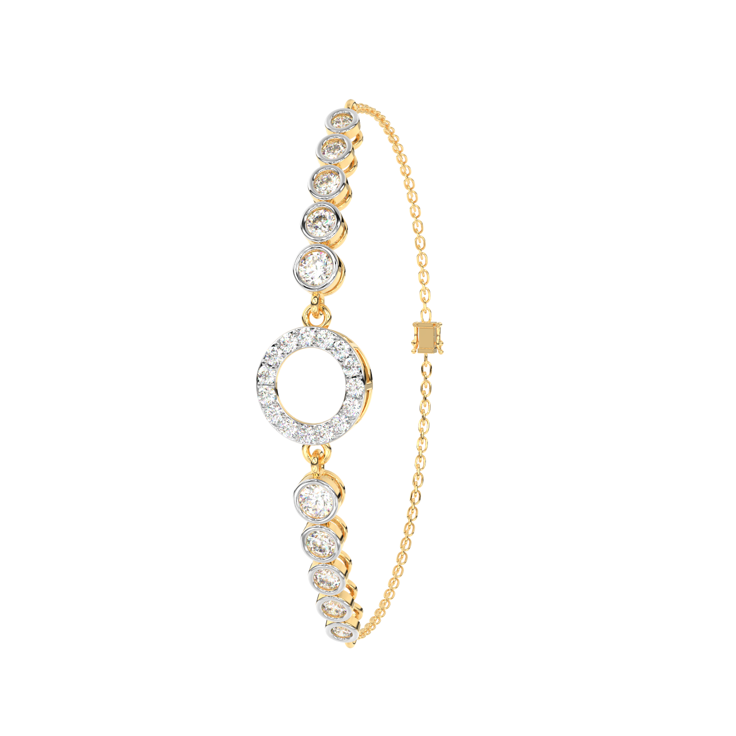 Rose Circle Station Bracelet