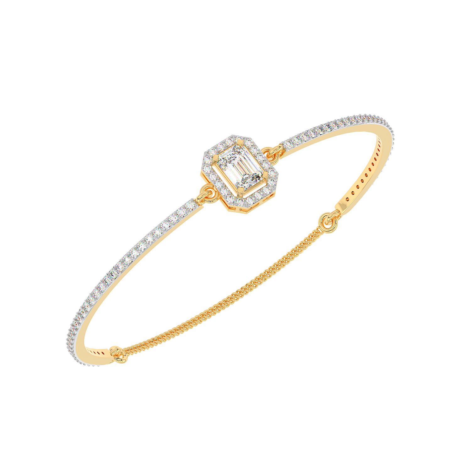 Emerald Halo Bangle