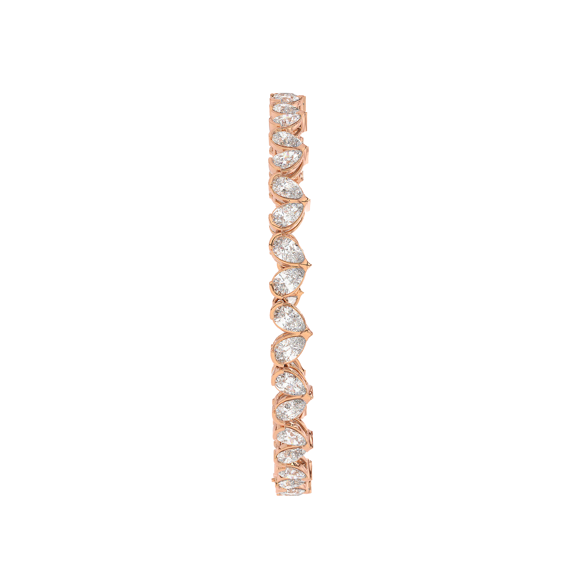 Pear Heart Tennis Bracelet