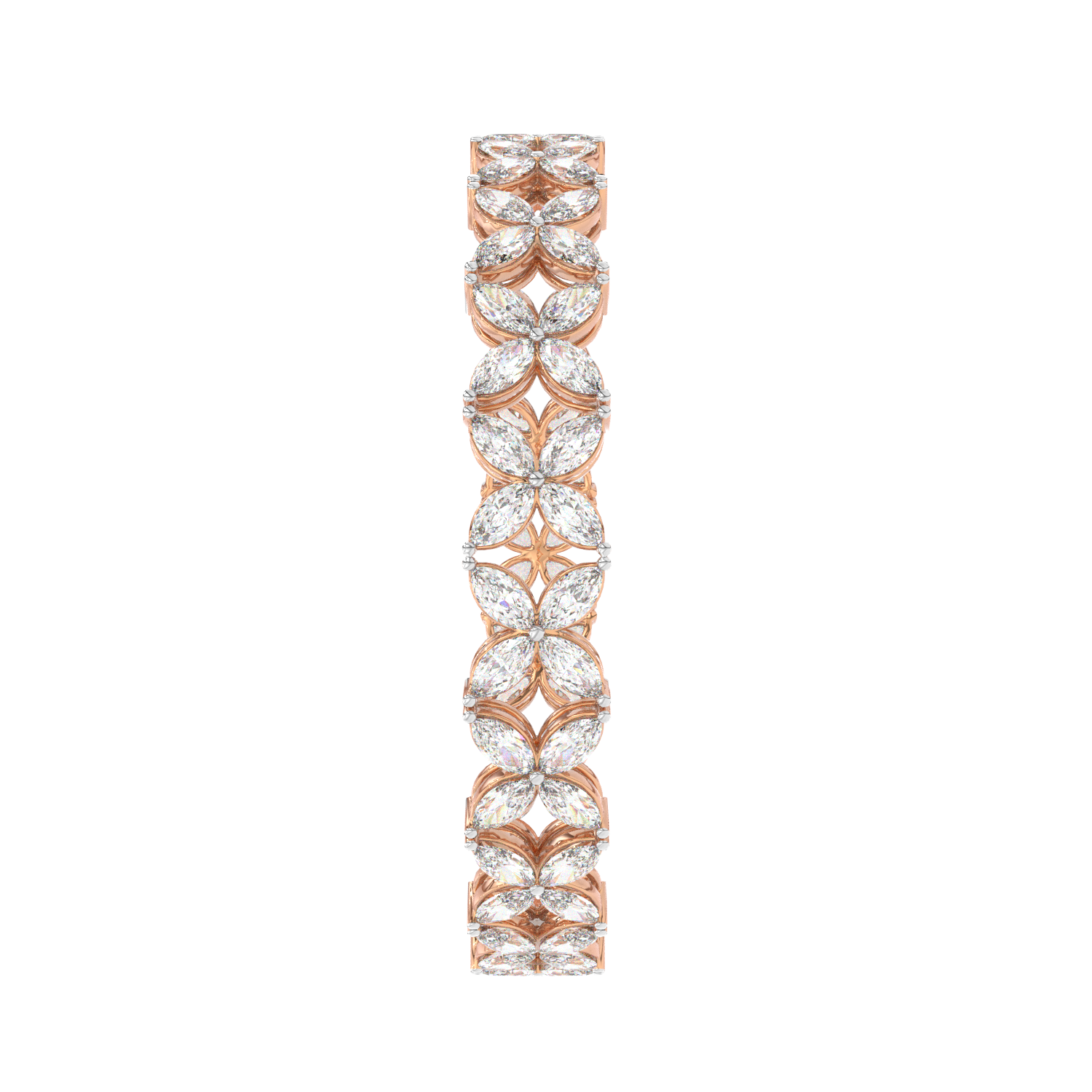 Marquise Quatrefoil Tennis Bracelet