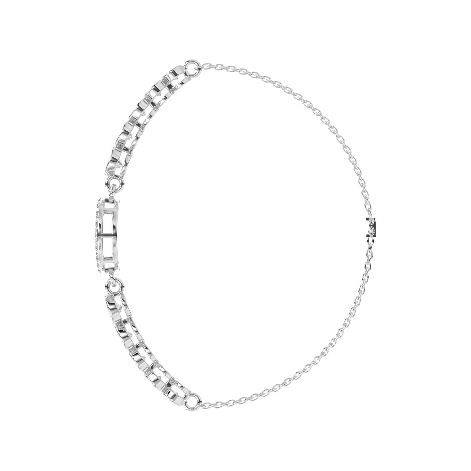 Rose Circle Station Bracelet