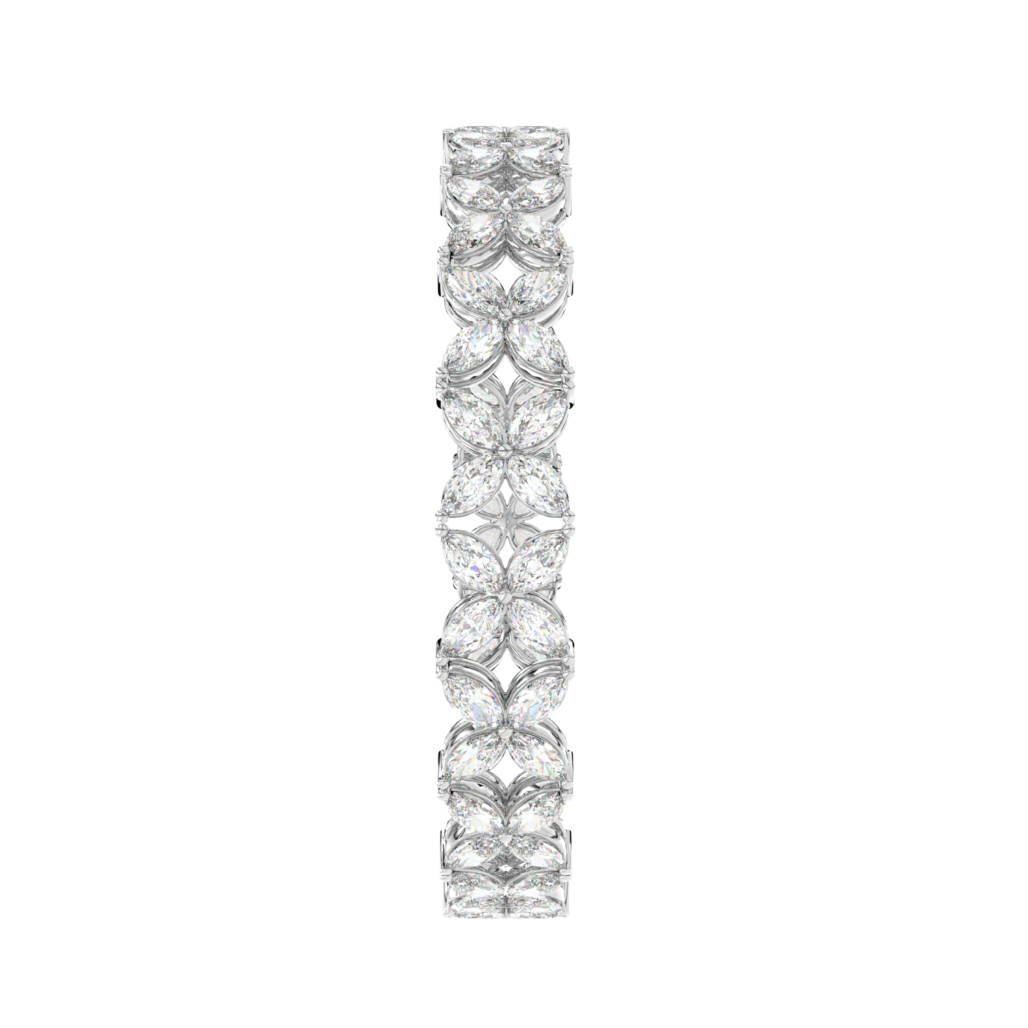 Marquise Quatrefoil Tennis Bracelet