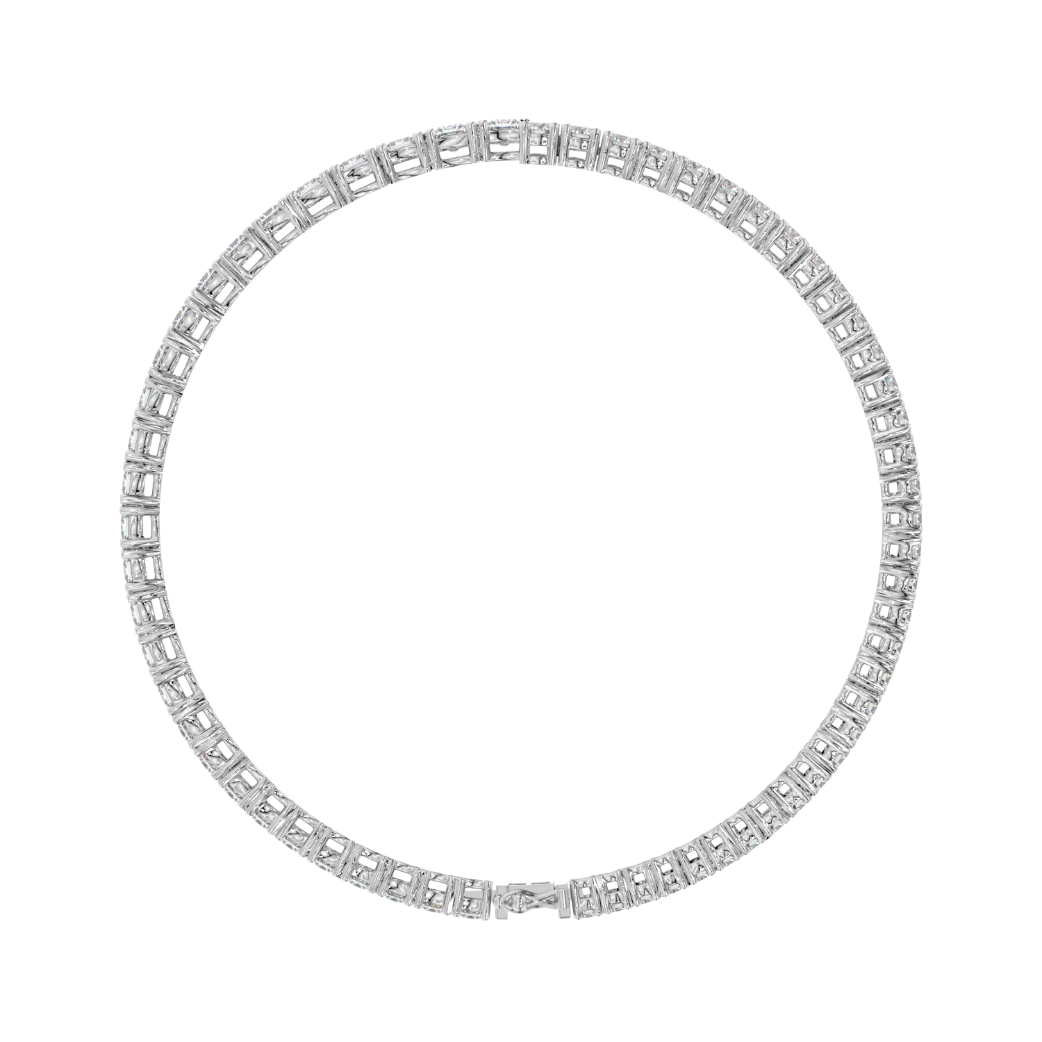 Round Baguette Split Tennis