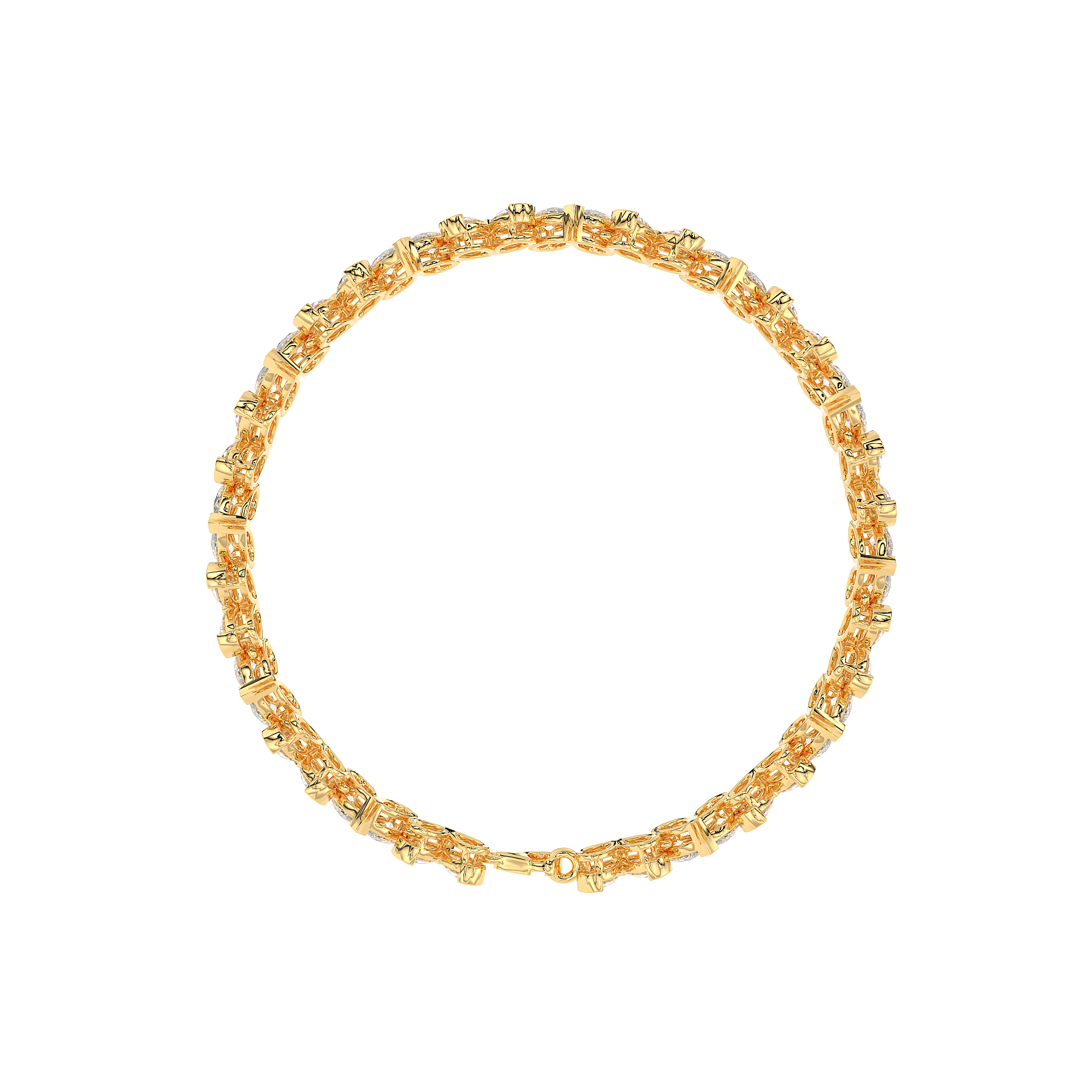 Pear Marquise Tennis Bracelet