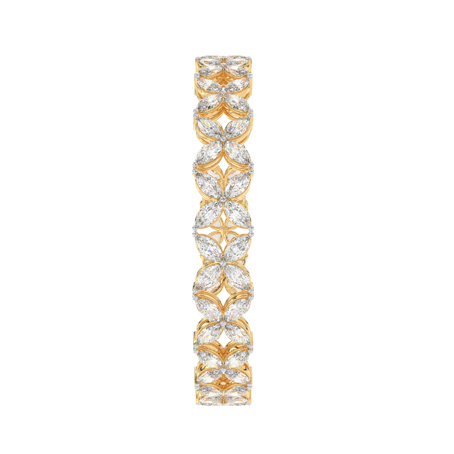 Marquise Quatrefoil Tennis Bracelet