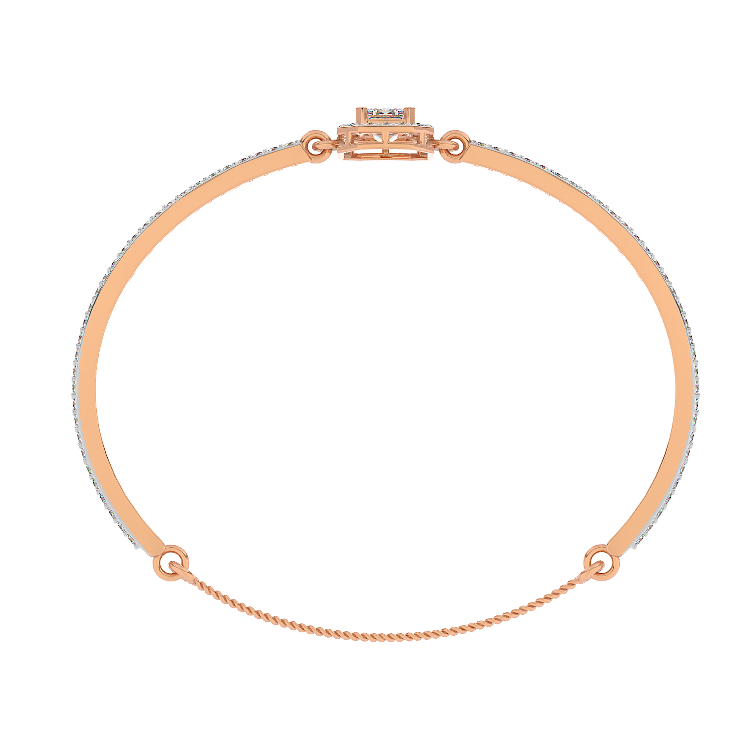 Emerald Halo Bangle