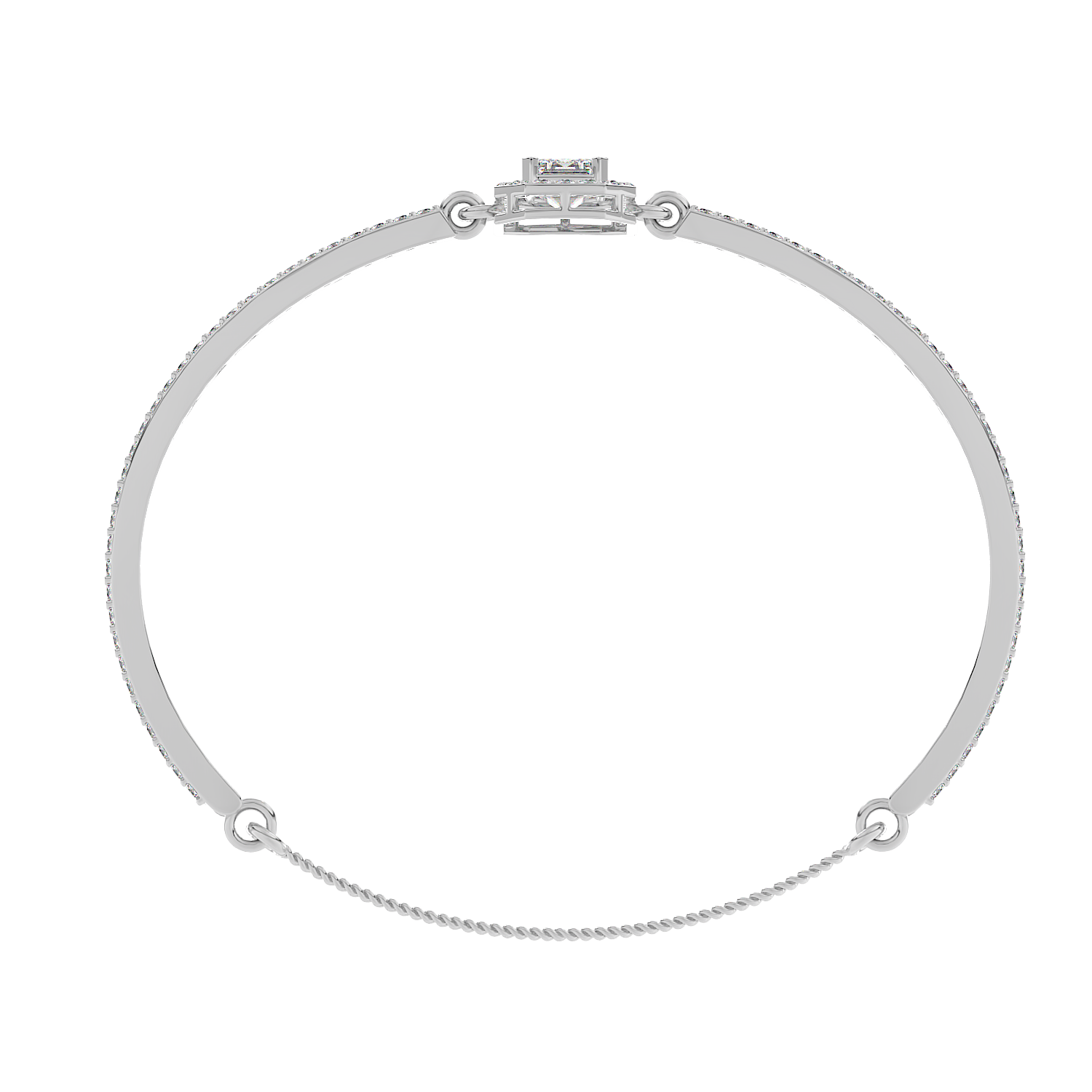 Emerald Halo Bangle