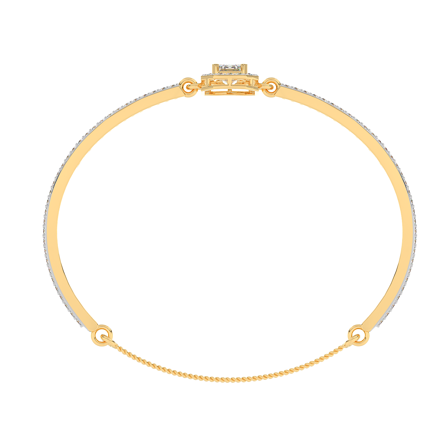 Emerald Halo Bangle