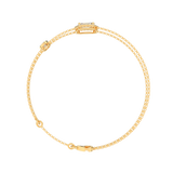 Emerald Halo Station Bracelet